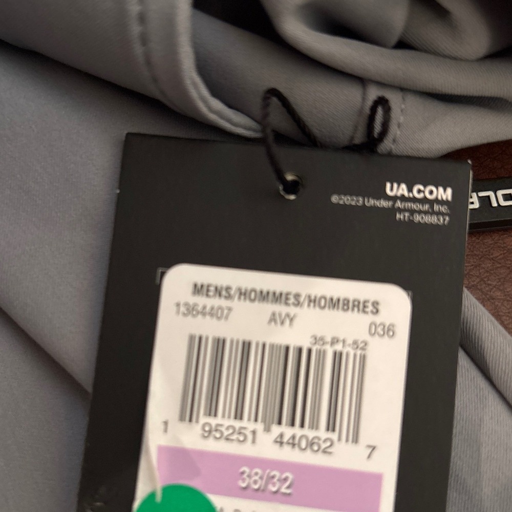 Under Armour Mens Drive Golf Pants Halo Gray Straight Leg 1364407 38/32 NWT - Picture 6 of 9